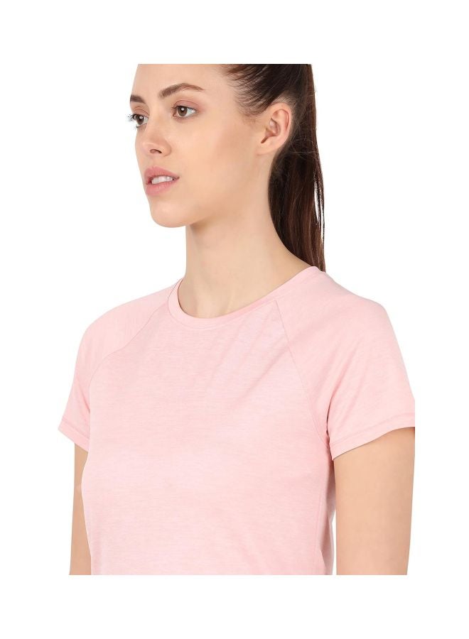 JOCKEY MW62 Women Microfiber Fabric Relaxed Fit Solid Curved Hem Styled Half Sleeve T Shirt with Stay Fresh Treatment - Image 5