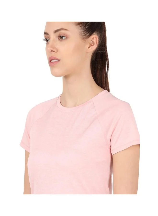 Jockey  MW62 Women Microfiber Fabric Relaxed Fit Solid Curved Hem Styled Half Sleeve T Shirt with Stay Fresh Treatment for Women | Best Price UAE