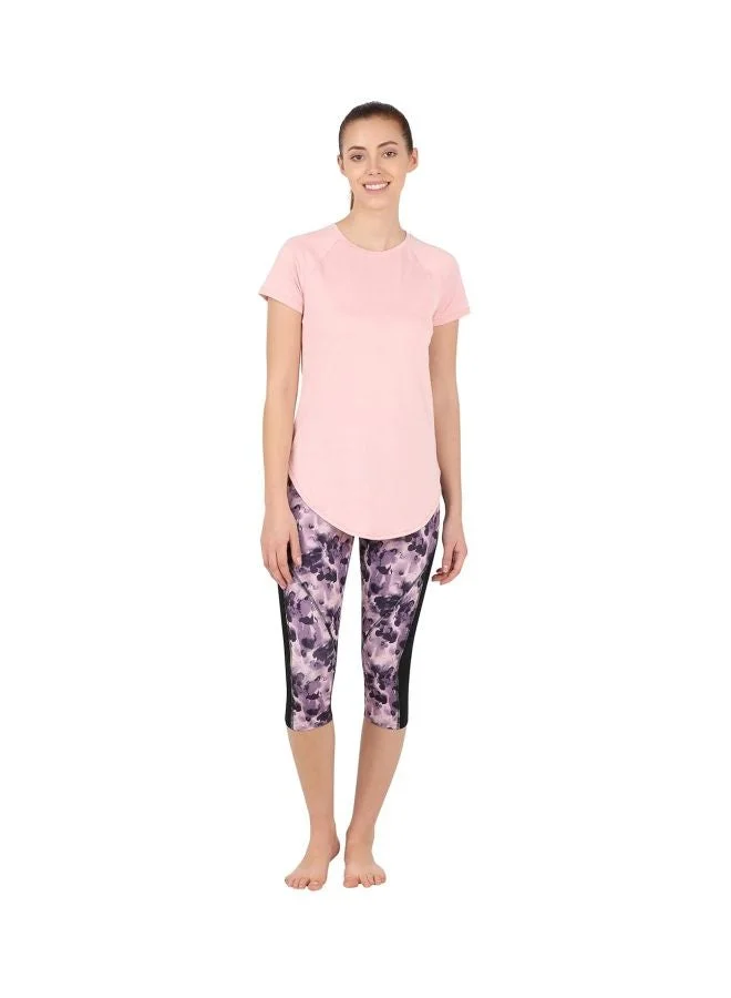 Jockey  MW62 Women Microfiber Fabric Relaxed Fit Solid Curved Hem Styled Half Sleeve T Shirt with Stay Fresh Treatment for Women | Best Price UAE