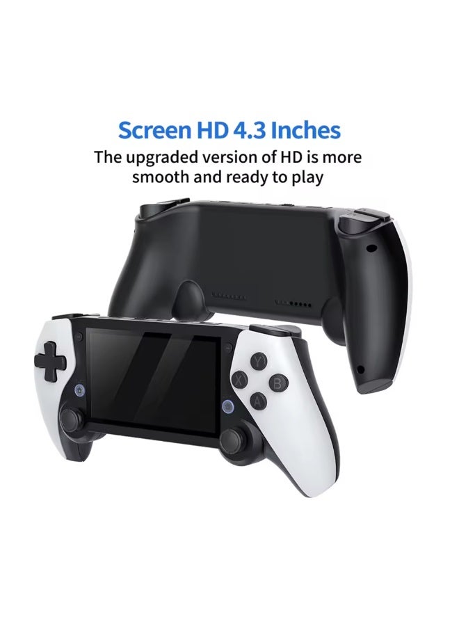 M25 Retro Handheld Game Console – 4.3" IPS Screen, 64GB Storage, 3000mAh Battery, Quad-Core CPU, 20,000+ Classic Games, TV Output, 3D Joystick, Expandable Memory - Image 2