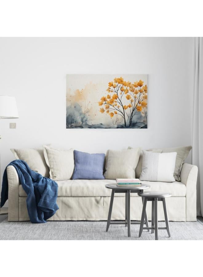 هوم جاليري لوحه جداريه فنيه عن اوراق الشجر فى فصل الخريف - Image 4