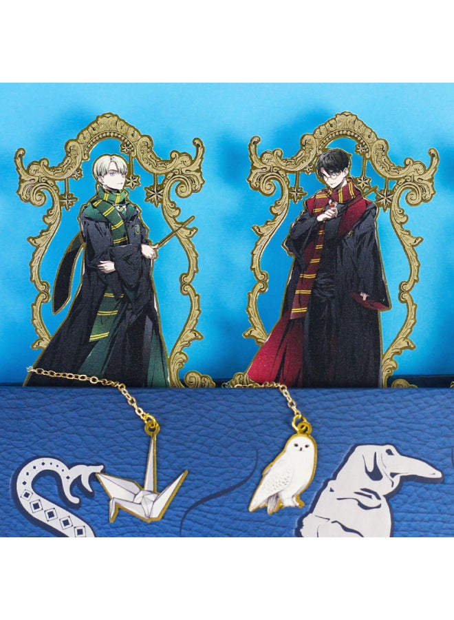 Harry Potter Genuine Metal Bookmark Harry Harry Malfoy Character Bookmark European And American Retro Magic Bookmark - Image 4