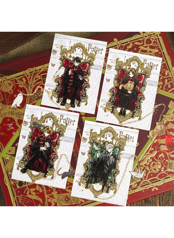 Harry Potter Genuine Metal Bookmark Harry Harry Malfoy Character Bookmark European And American Retro Magic Bookmark - Image 3