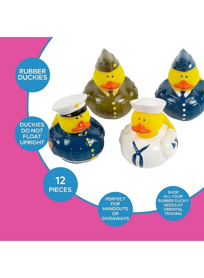 Fun Express Uniform Armed Forces Military Rubber Duckies (Set of 12 Ducks) - Image 3