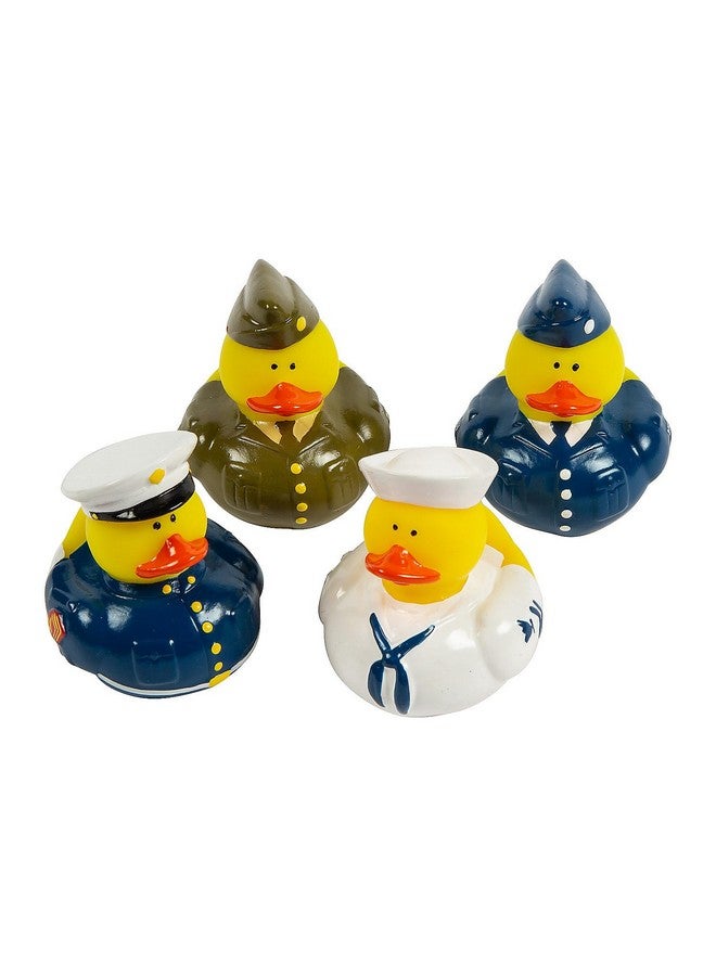 Fun Express Uniform Armed Forces Military Rubber Duckies (Set of 12 Ducks) - Image 1