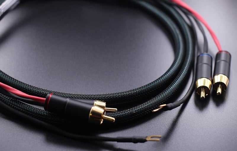 cheekyglo FOI RCA Cable with Ground Wire, Dual RCA to Dual RCA with Ground Wire Stereo Interconnect Cable. FOI (1.5M(4.92ft))1.5M(4.92ft) - Image 2