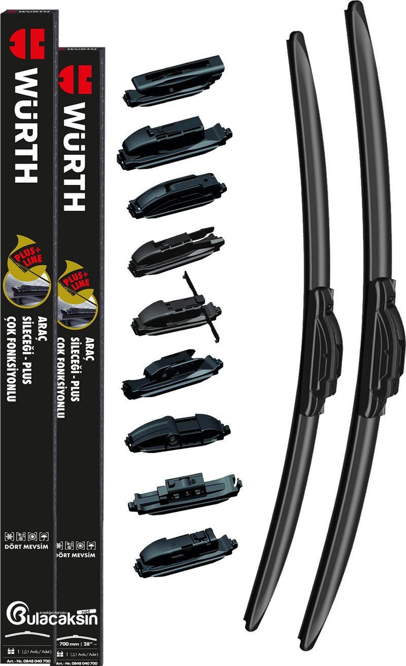Banana Wiper Set Compatible with Lancia Delta 3 2008-2014