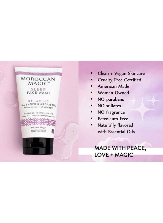 Moroccan Magic - Sleep Exfoliating Face Wash ; Clean Beauty ; Sweet Lavender ; Vegan ; Crueltyfree - Image 1