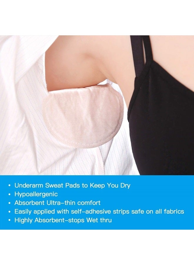 CFGROW Underarm Sweat Pads for Women and Men, 80 Pack Premium Underarm Sweat Pads Fight Hyperhidrosis, Extra Large Disposable Armpit Sweat Stain Pads,Underarm Shields Comfortable Unflavored, Non Visible - Image 4