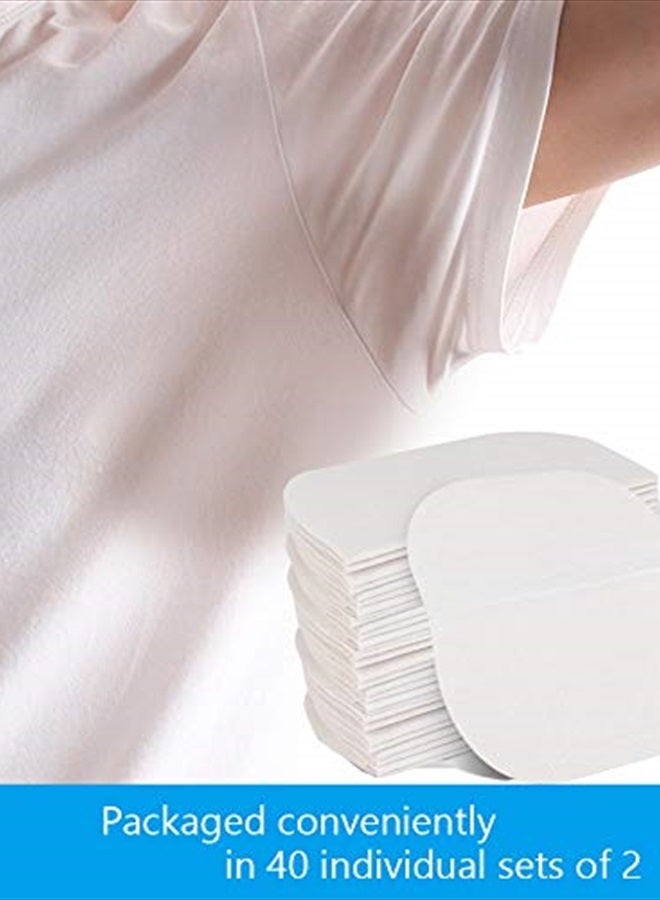 CFGROW Underarm Sweat Pads for Women and Men, 80 Pack Premium Underarm Sweat Pads Fight Hyperhidrosis, Extra Large Disposable Armpit Sweat Stain Pads,Underarm Shields Comfortable Unflavored, Non Visible - Image 5