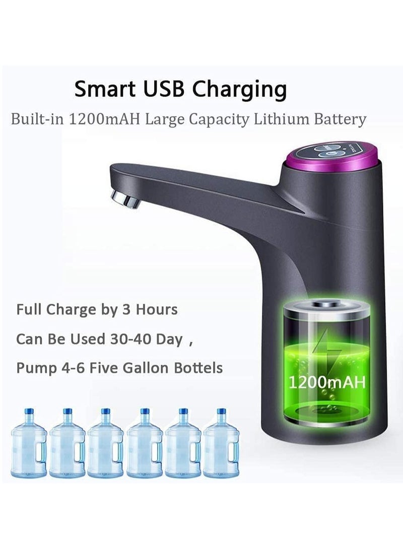 Automatic Rechargeable Wireless Water Dispenser Pump for 5 Gallon Bottles Portable Electric Drinking Water Pump