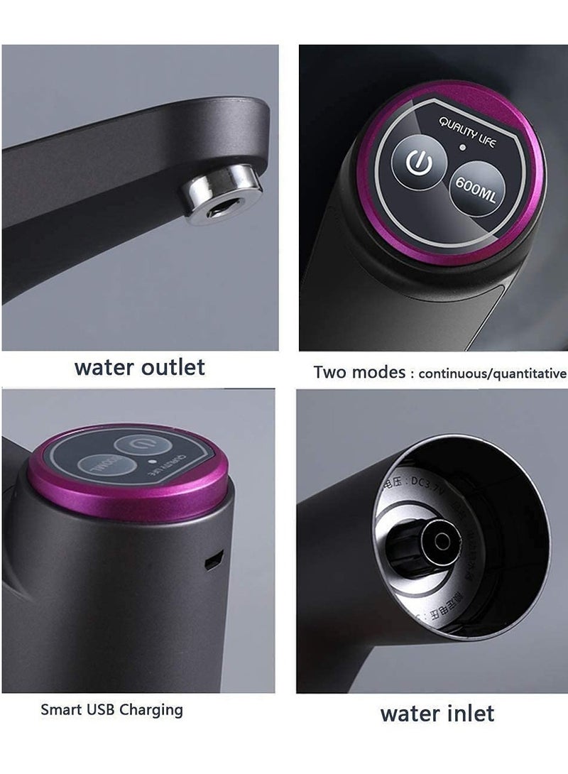 Automatic Rechargeable Wireless Water Dispenser Pump for 5 Gallon Bottles Portable Electric Drinking Water Pump