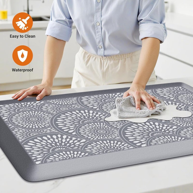 Mattitude 4/5 Inch Kitchen Mat, 20x48in Heavy Duty Ergonomic Comfort Foam Standing Desk Mat, Waterproof Non-Slip Standing Mats and Rugs for Kitchen, Office, Black - Image 3