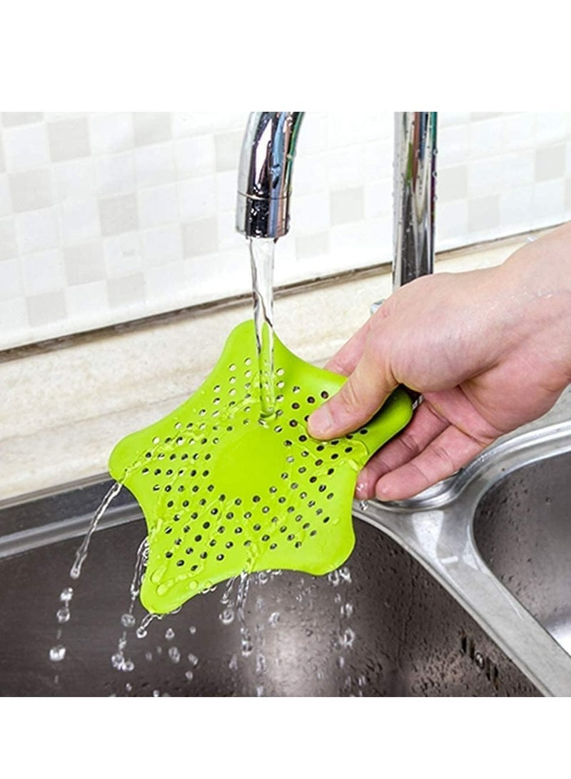 Oasisgalore Starfish Silicone Sink Strainers 3-Pack, Kitchen & Bathroom Drain Hair Catcher Stopper Cover  - Image 5