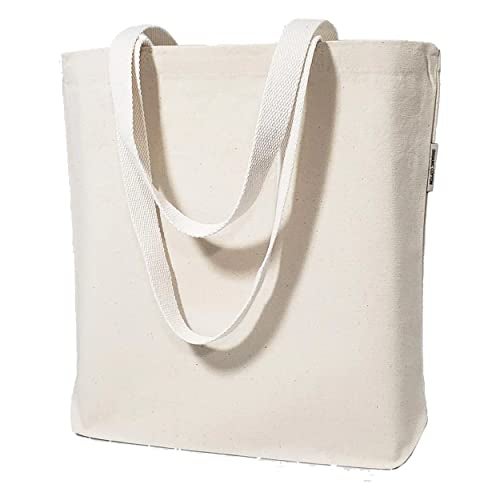 TBF Blank Bulk Canvas Tote Bags Wholesale Organic, Natural Color Plain Bags for Decorating, Heat Transfer, Printing, DIY, Crafts (24 Bags) - Image 5
