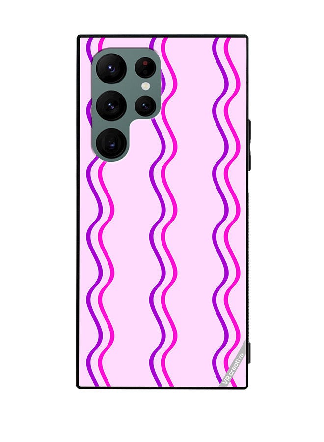 VR CREATIVE Protective Case Cover For Samsung Galaxy S22 Ultra 5G Strips Design Multicolour - Image 1