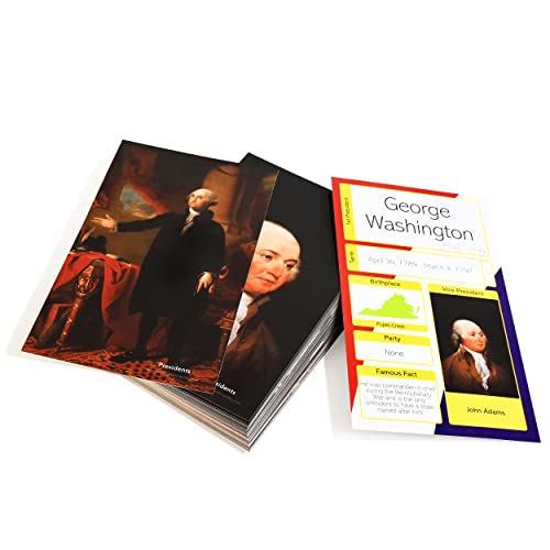 Pat's Flash Cards Pats Flash Cards US Presidents Flash Cards Made in The USA - Image 1