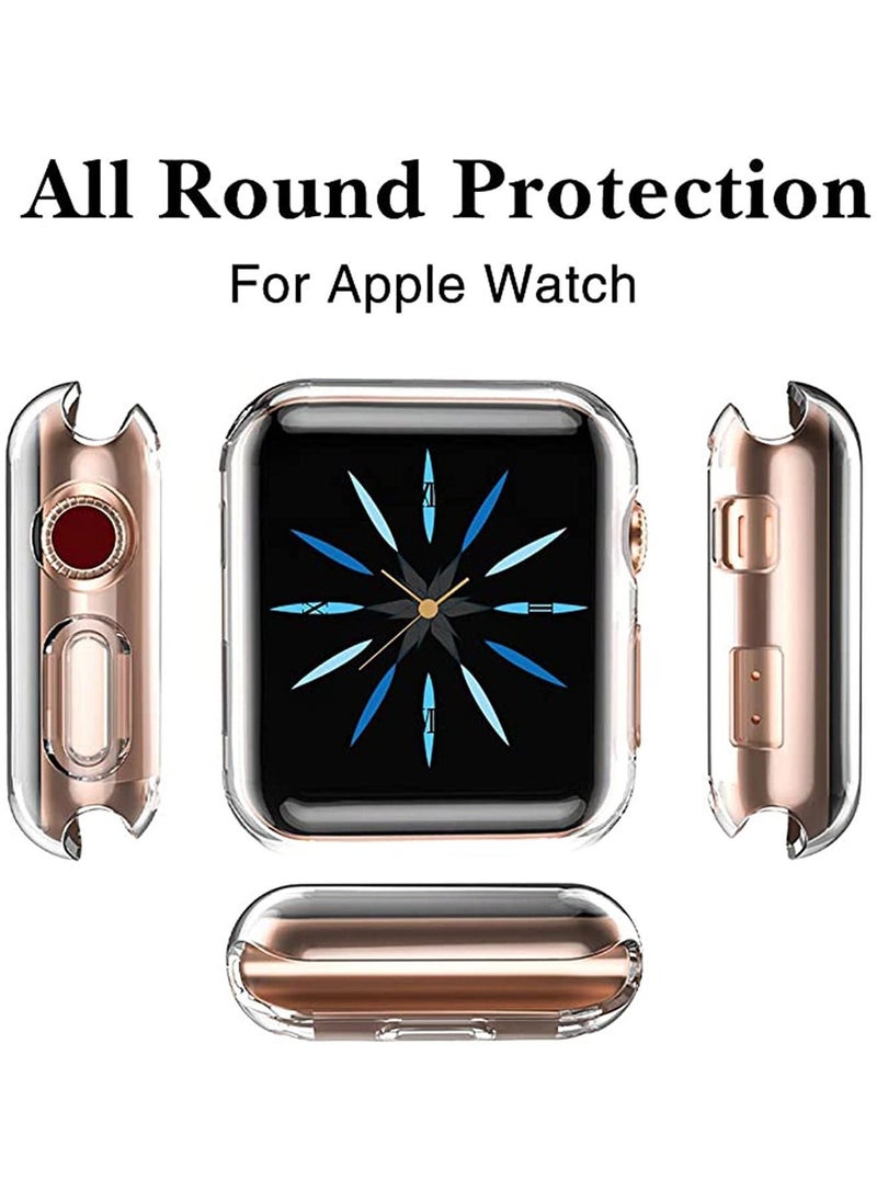 Y&D - Watch Protective Case, for Apple Case 44mm SE Series 4/5/6 Protector, Soft Transparent TPU All-Around (2 Clear) - Image 1