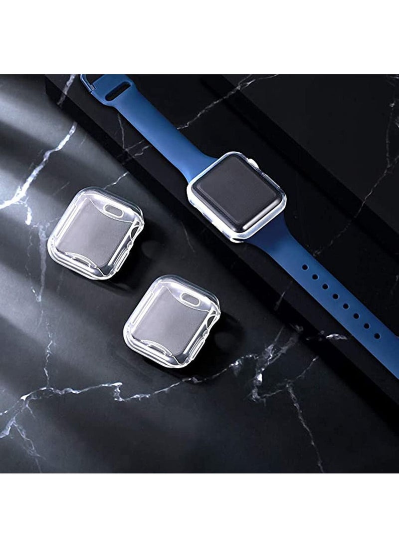 Y&D - Watch Protective Case, for Apple Case 44mm SE Series 4/5/6 Protector, Soft Transparent TPU All-Around (2 Clear) - Image 1