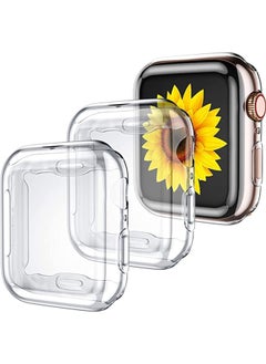 Y&D Watch Protective Case, for Apple Case 44mm SE Series 4/5/6 Protector, Soft Transparent TPU All-Around (2 Clear)  - Image 1