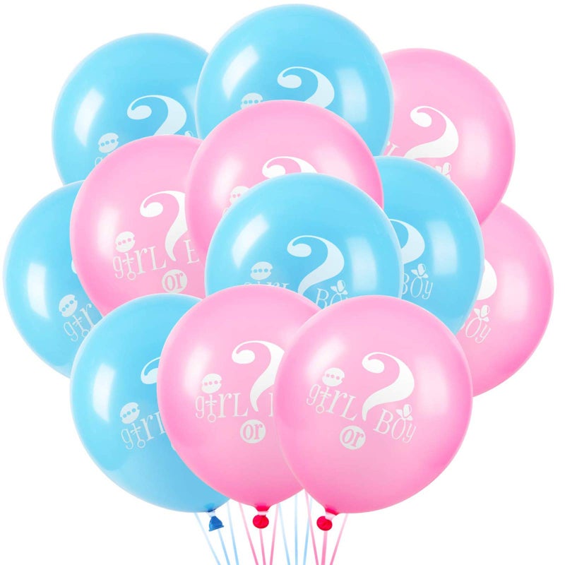 Lecpeting 20 Pcs Gender Reveal Balloons Boy or Girl Letter Balloon 12 Inches Latex Party Balloon for Baby Shower Themed Party Decorations - Image 3