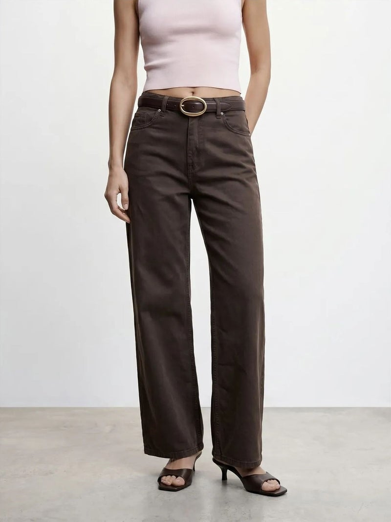 DILVIN High-Waist Wide-Leg Denim Jeans - Image 3