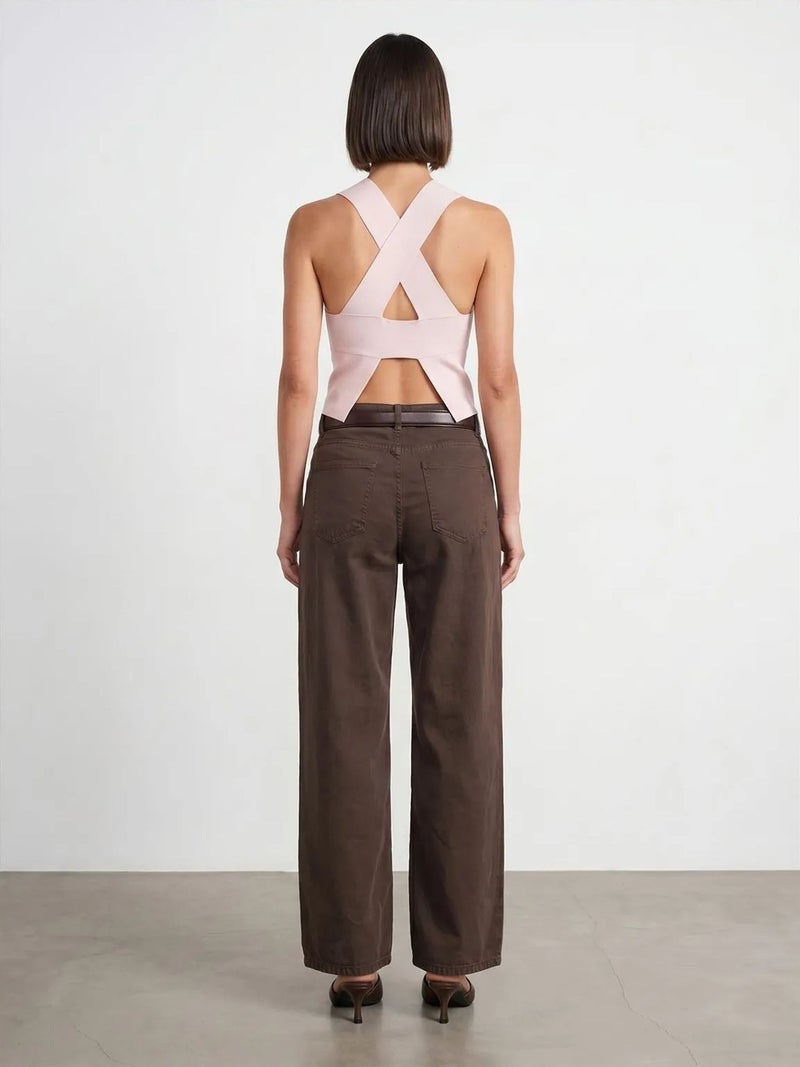 DILVIN High-Waist Wide-Leg Denim Jeans - Image 2