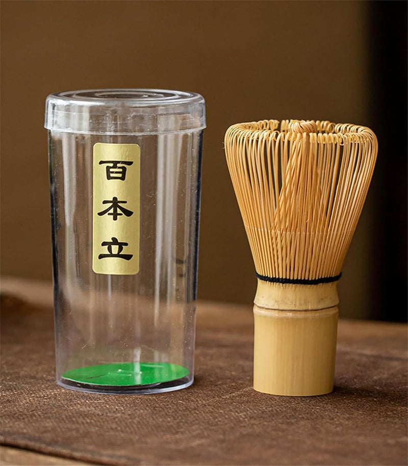 TURIMON Matcha Whisk - Bamboo Whisk for Matcha Powder, Handcrafted Organic Traditional Japanese Chasen, 100-Prong Matcha Stirrer Wisk Mixer Brush for Authentic Tea Preparation - Image 4