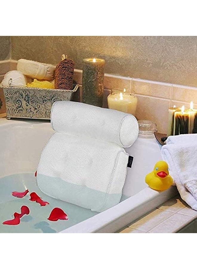 Bath Pillow Bath Cushion with 6 Non-Slip Suction Cups for Spa Pillow Bathtub Jacuzzi Hot Tub Home Spa (37 X 35 X 10cm)  - Image 2