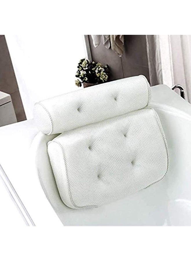 Bath Pillow Bath Cushion with 6 Non-Slip Suction Cups for Spa Pillow Bathtub Jacuzzi Hot Tub Home Spa (37 X 35 X 10cm)  - Image 1