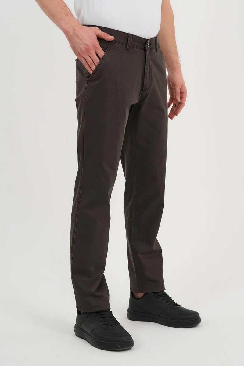 Alexander Gardi ALEXANDERGARDI Men's Side Pocket Brown Chino Trousers (AG-1910)