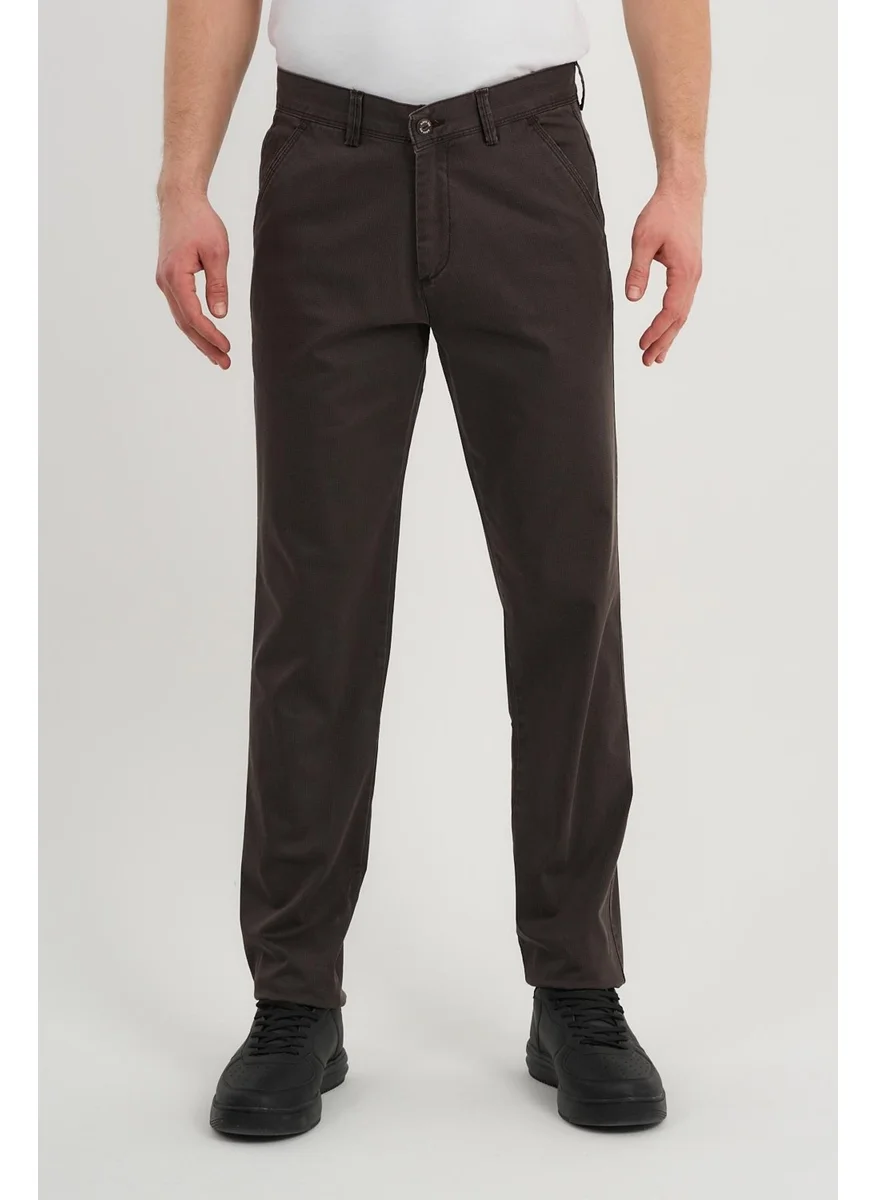 Alexander Gardi ALEXANDERGARDI Men's Side Pocket Brown Chino Trousers (AG-1910)