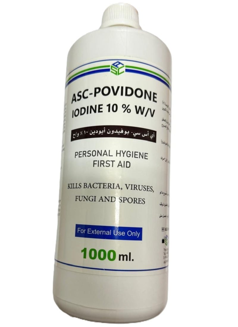 Povidone Iodine 10% Antiseptic Solution for First Aid and Personal Hygiene 1000 ml - pzsku/ZB3DA692D243A326B1EAAZ/45/_/1727798663/3a0ddcb9-bc35-43b9-a7f7-1a4daea46c68