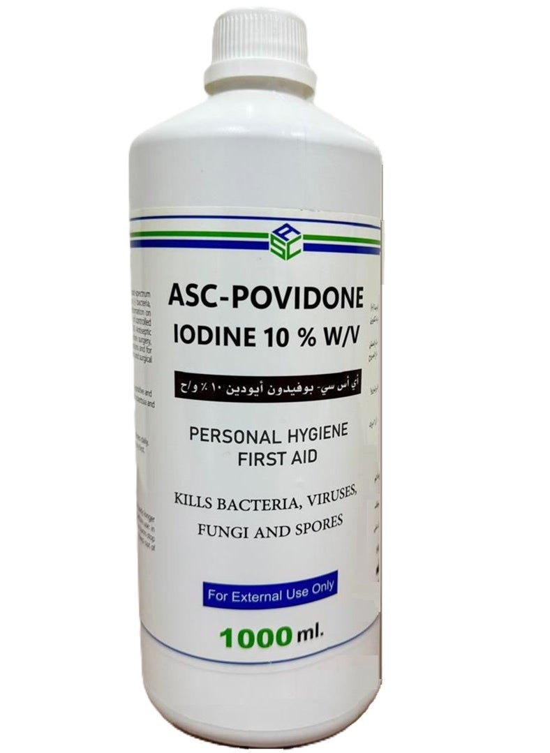 Povidone Iodine 10% Antiseptic Solution for First Aid and Personal Hygiene 1000 ml - pzsku/ZB3DA692D243A326B1EAAZ/45/_/1727798682/fab8ec5a-fdee-4e23-a272-8348c86398e1