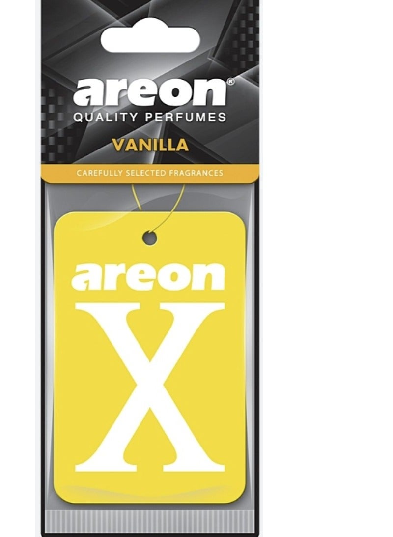 AERON Hanging X Version Car Air Freshener With Vanilla Scent 5 pieces - Image 1