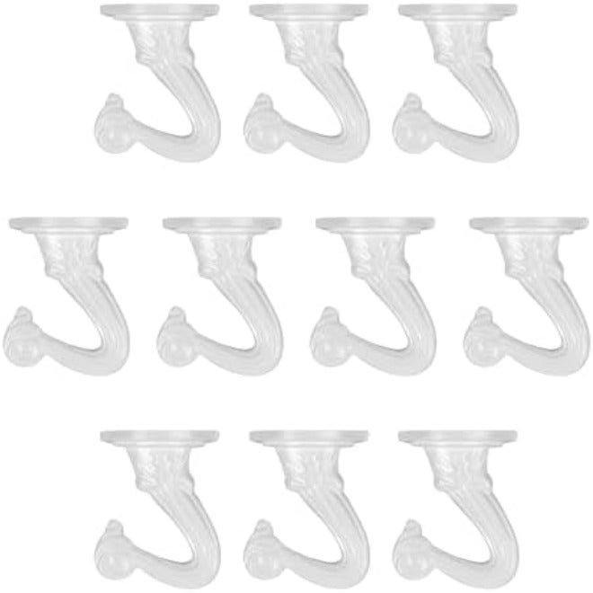Aidoclip 6 pcs Ceiling Hooks for Hanging Plants,Hanging Hanging Lights Metal Small Hooks,Indoor Outdoor Wall Heavy Duty Plant Hanger Swag Hook