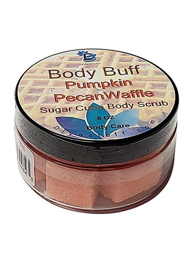 Diva Stuff Sugar Cube Body Buff Scrub Exfoliates And Hydrates Skin Pairs With Our Crepey Skin Cream Pumpkin Pecan Waffle 8 Oz (Made In The Usa) - Image 3