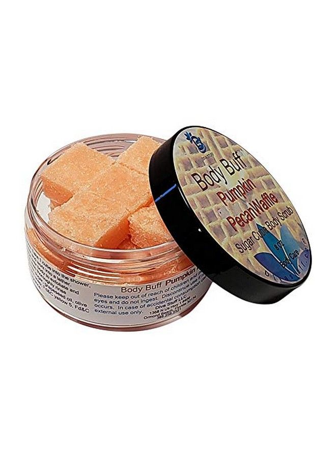 Diva Stuff Sugar Cube Body Buff Scrub Exfoliates And Hydrates Skin Pairs With Our Crepey Skin Cream Pumpkin Pecan Waffle 8 Oz (Made In The Usa) - Image 2
