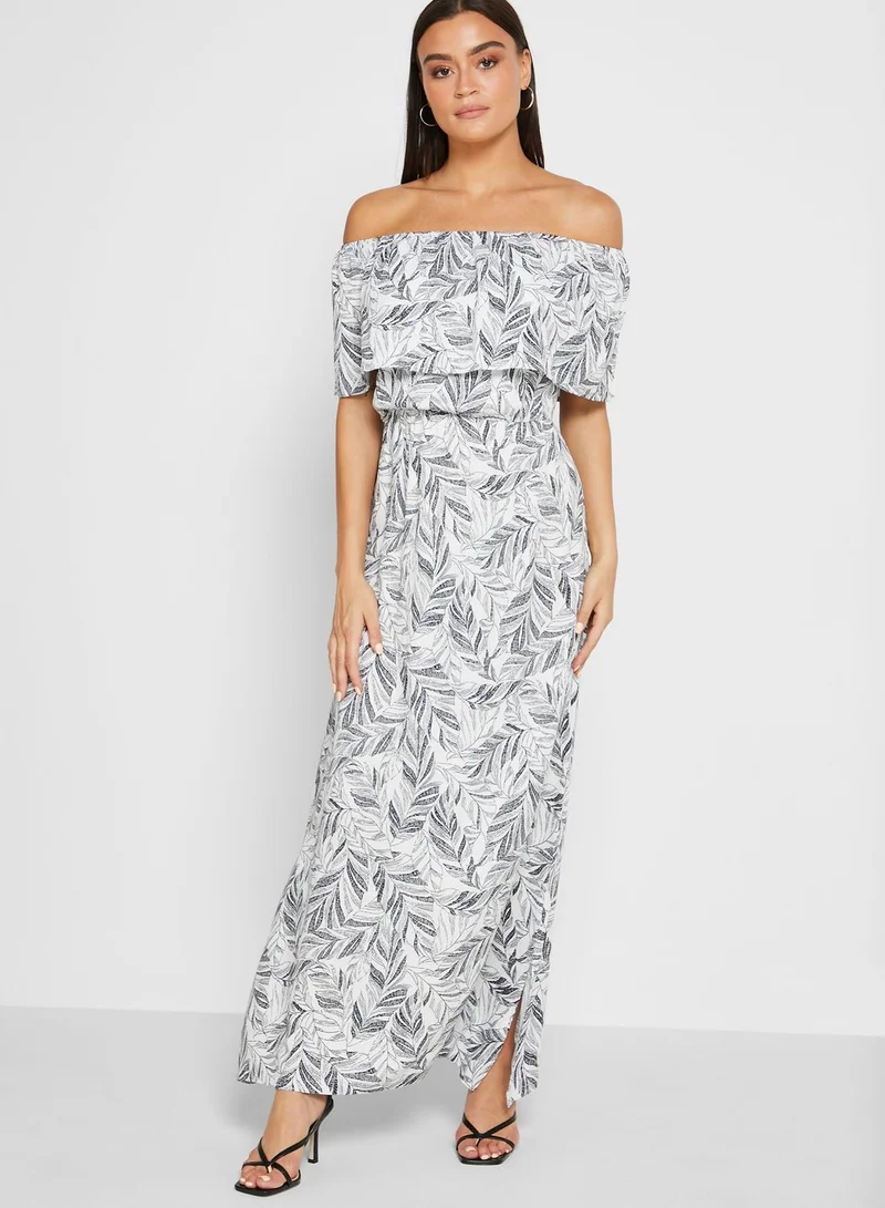 ELLA Off Shoulder Printed Dress