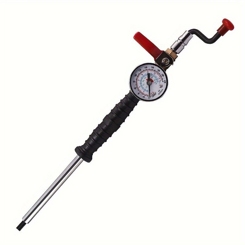 Upgrade 1pc Precision Tire Pressure Gauge with Inflation Nozzle Auto Repair Tool for Accurate Air Pressure Monitoring Compatible with Most Vehicles - Image 2