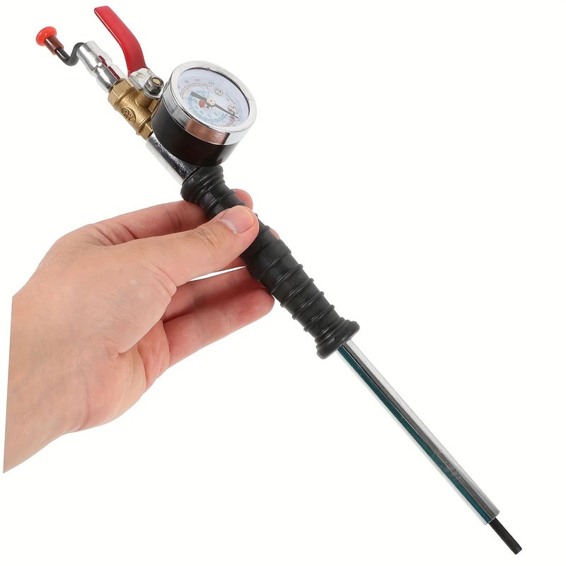 Upgrade 1pc Precision Tire Pressure Gauge with Inflation Nozzle Auto Repair Tool for Accurate Air Pressure Monitoring Compatible with Most Vehicles - Image 4