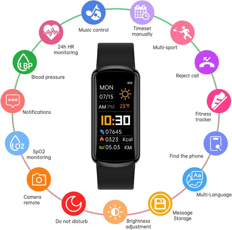 cheekyglo Fitness Tracker for Kids Girls Boys Teens, Smart Bracelet for Men Women, IP68 Waterproof Smart Watch with Heart Rate Monitor, Activity Tracker,Alarm Clock,Pedometer,Sleep Monitor - Image 3