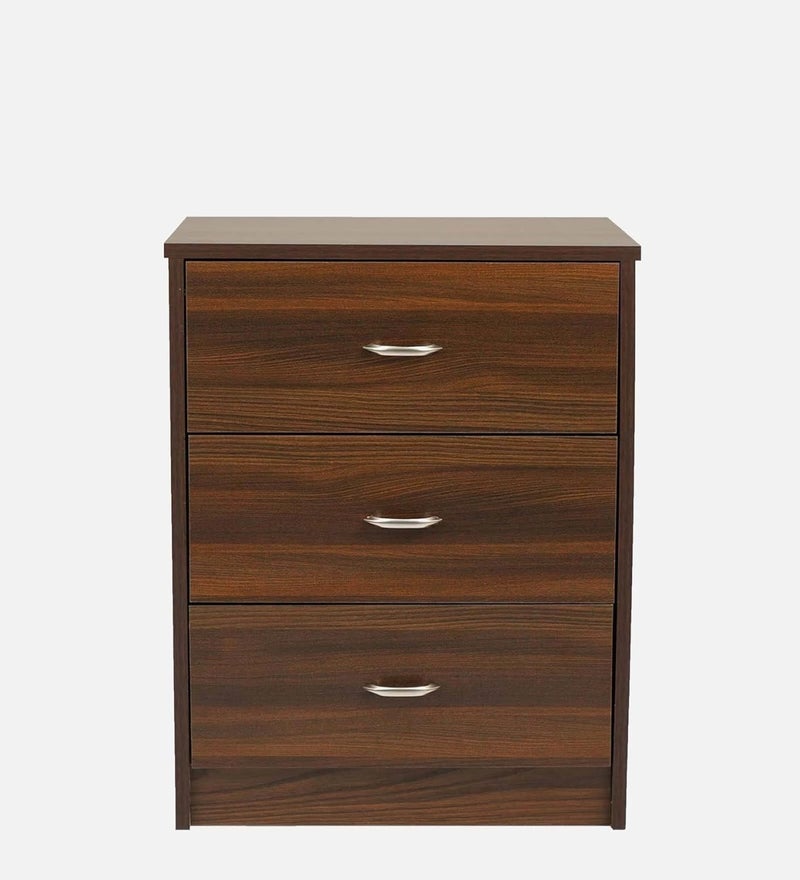 UNITEK FURNITURE UNITEK FURNITURE 3 Drawer Storage Side Table Night Stand Engineered Wood Side Table Finish Color Brown 3 D  - Image 4