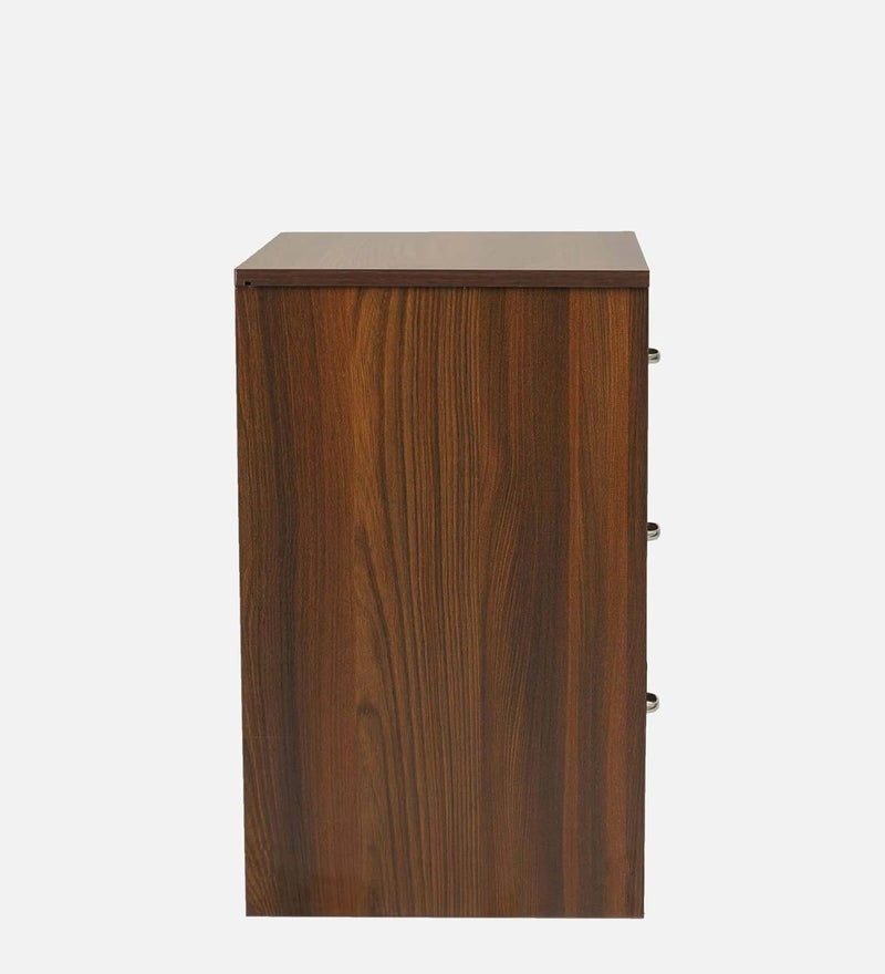 UNITEK FURNITURE UNITEK FURNITURE 3 Drawer Storage Side Table Night Stand Engineered Wood Side Table Finish Color Brown 3 D  - Image 5