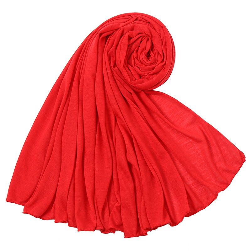 Solid Color Soft Breathable Long Scarf Women - Image 5