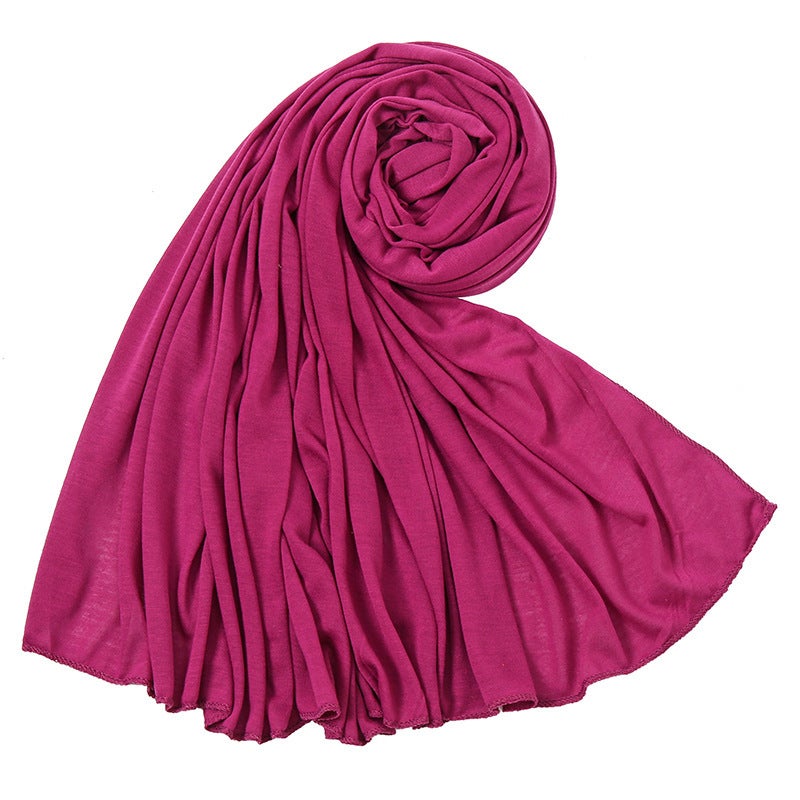 Solid Color Soft Breathable Long Scarf Women - Image 2