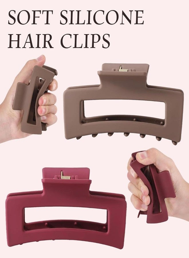 MBKOH Soft Silicone Cloud Hair Claw Clips | Comfortable No-Pull Hair Butterfly Clips | Cloud Hair Clips Soft Silicone Hair Claw | Gentle Grip Hair Buckle for Daily Styling.(Pack Of 1) - Image 4