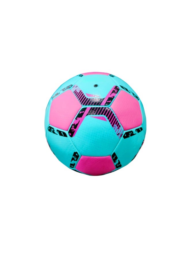Football | Soccer Ball | for Training, Clubs & Schools| Footballs for Matches & Practice |Soccer Ball for Girls & Boys| Size 5 | Ideal Gift |Champions league ball| With Free Ball Pump(Pink & Blue)