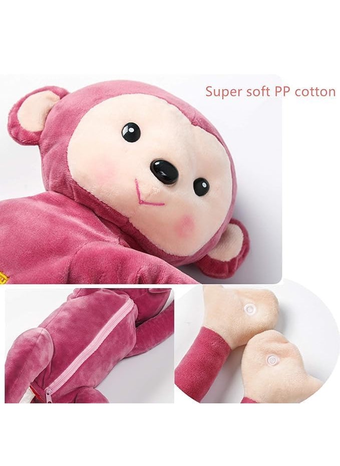 GLOSSYPLUS GLOSSYPLUS Monkey Tissue Dispenser Monkey Tissue Dispenser Creative Monkey Tissue Box Monkey Tissue Holder for Car Cartoon Animal Paper Napkin Hanging Container forOffice Multicolor Pack of 1  - Image 3