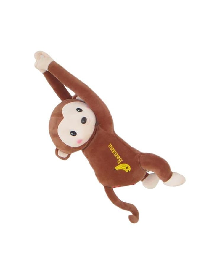 GLOSSYPLUS GLOSSYPLUS Monkey Tissue Dispenser Monkey Tissue Dispenser Creative Monkey Tissue Box Monkey Tissue Holder for Car Cartoon Animal Paper Napkin Hanging Container forOffice Multicolor Pack of 1  - Image 5